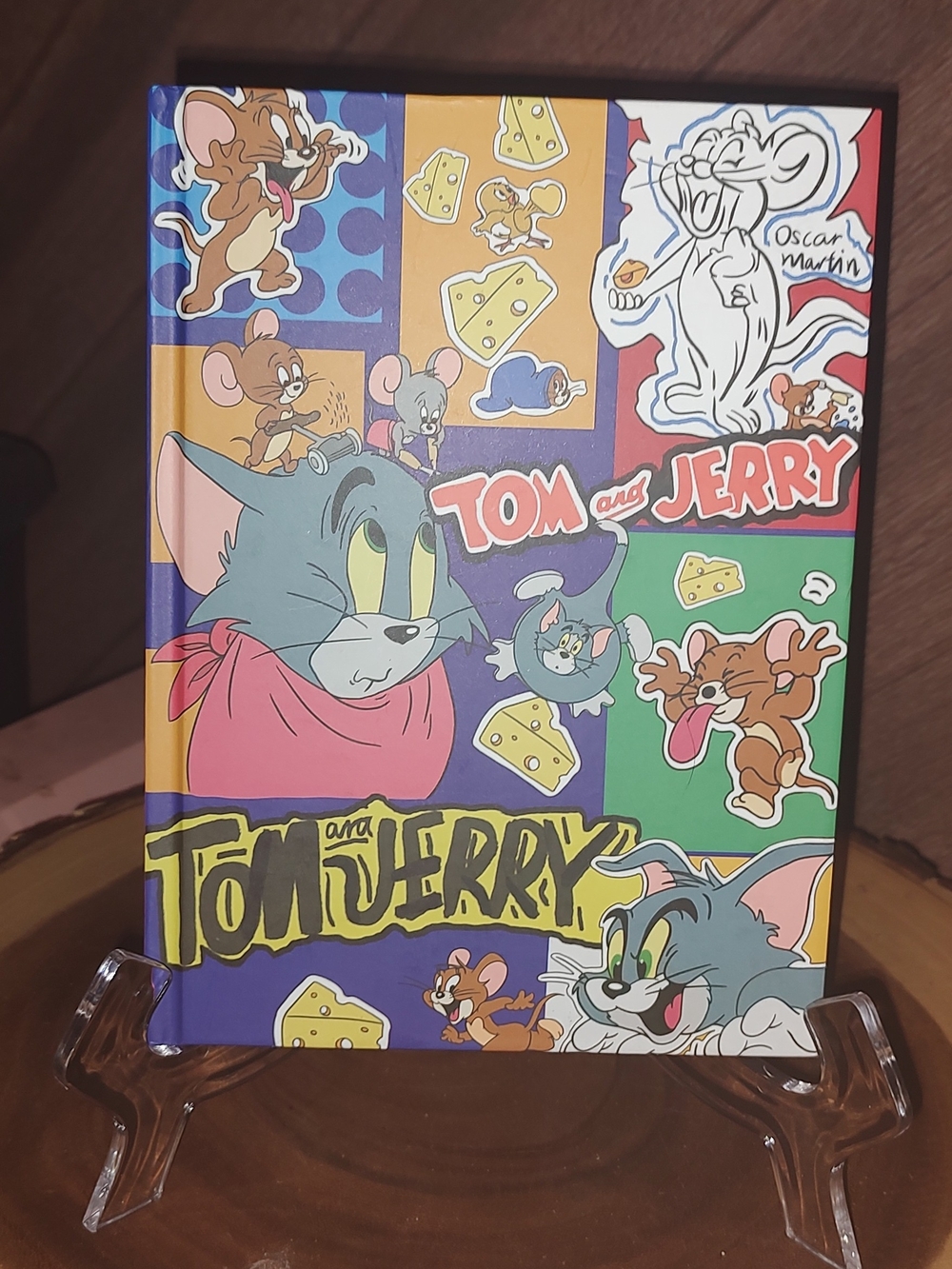 Tom and Jerry Graphic Hardcover Notebook - Colorful Cartoon Cover